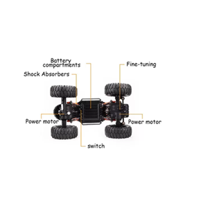 اسباب بازی ماشین کنترلی شارژی آفرود MZ Climbing car مدل 2838 مقیاس 1:14_اسباب بازی ماشین کنترلی